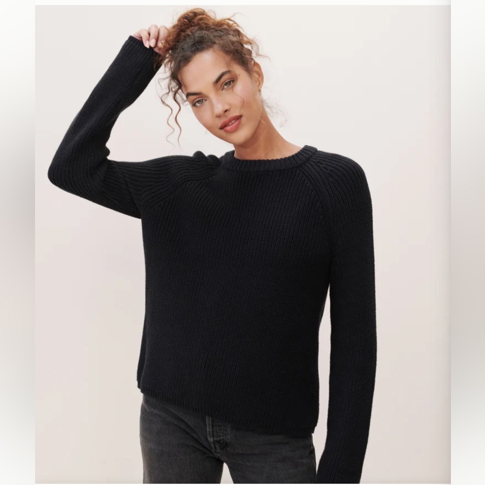 Jenni Kayne Black Crew Neck Sweater